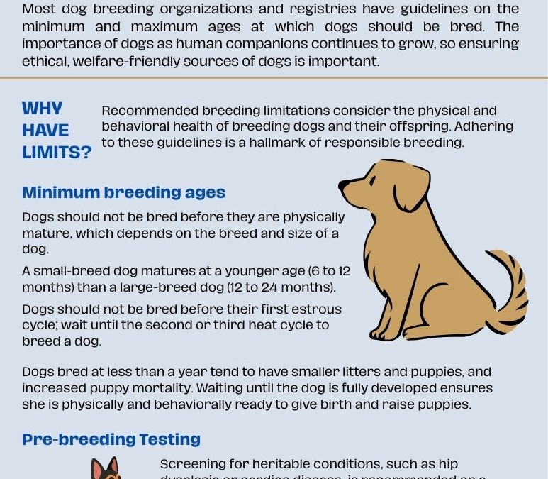 Breeding limits: Implications for welfare in dog breeding programs